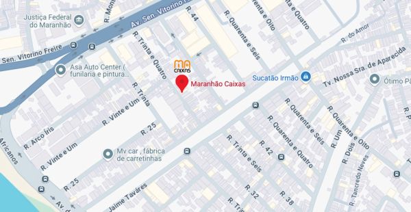 Mapa Maranhão Caixas